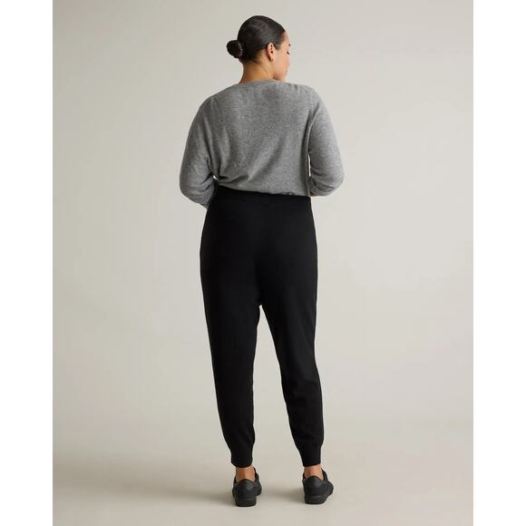 Quince Mongolian Cashmere Sweatpants Joggers Black Size S NWT Luxury - Picture 3 of 14